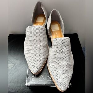 Dolce Vita Women's Light Gray Perforated Loafers